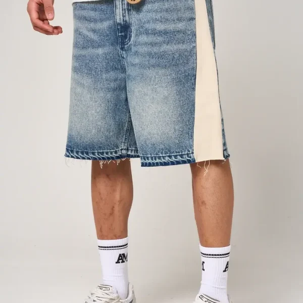 Amicci Maranello Mid Blue Denim Shorts (7)