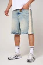 Amicci Maranello Tinted Blue Denim Shorts (1)