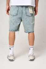 Amicci Maranello Tinted Blue Denim Shorts (2)