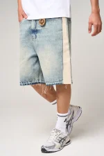 Amicci Maranello Tinted Blue Denim Shorts (5)