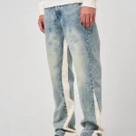 Amicci Maranello Tinted Blue Flare Jean (1)