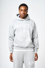 Amicci Napoli Grey Emblem Hoodie (1)