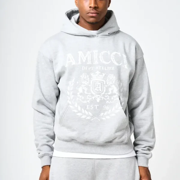 Amicci Napoli Grey Emblem Tracksuit (1)