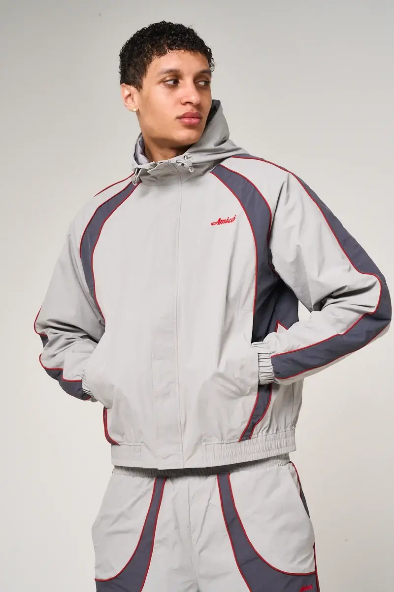 Amicci Placido Grey Shell Windbreaker (6)