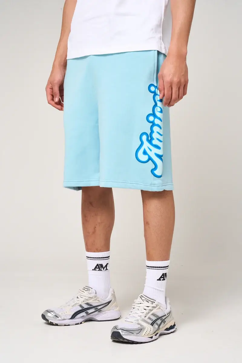Amicci Rachid Puff Print Shorts Blue (1)