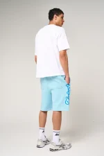 Amicci Rachid Puff Print Shorts Blue (2)