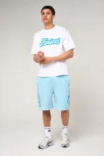 Amicci Rachid Puff Print Shorts Blue (3)