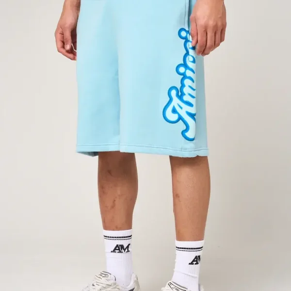 Amicci Rachid Puff Print Shorts Blue (6)