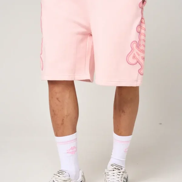 Amicci Rachid Puff Print Shorts Pink (1)