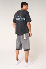 Amicci Renato Graphic T Shirt Washed black (2)