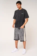 Amicci Renato Graphic T Shirt Washed black (3)