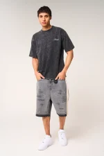 Amicci Renato Graphic T Shirt Washed black (5)