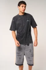 Amicci Renato Graphic T Shirt Washed black (6)