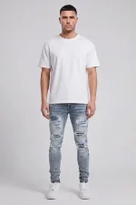 Amicci Sanko Blue Bandana Slim Jean (2)