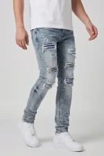 Amicci Sanko Blue Bandana Slim Jean (3)