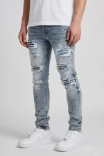 Amicci Sanko Blue Bandana Slim Jean (4)