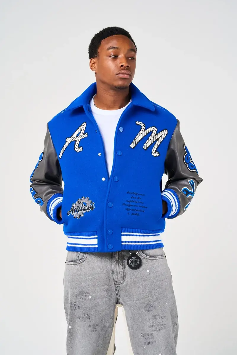 Amicci Taras Navy Varsity Jacket (1)