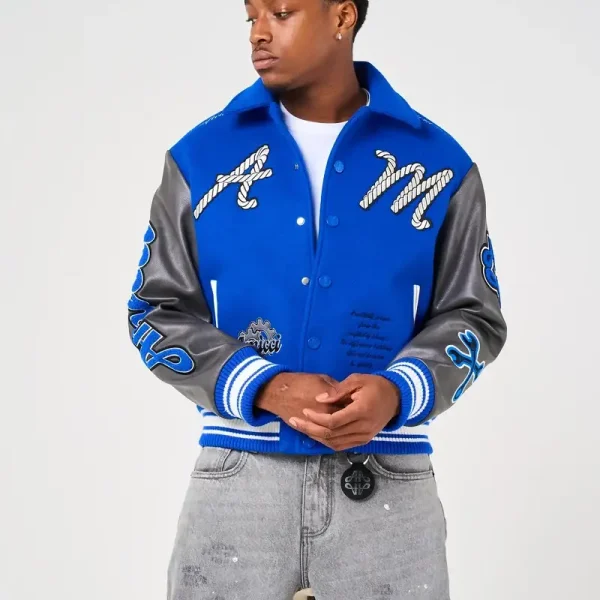 Amicci Taras Navy Varsity Jacket (5)