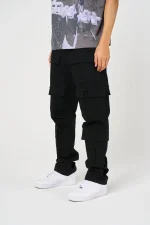Amicci Terron Black Cotton Twill Pants (1)