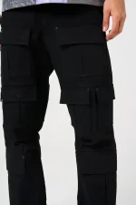 Amicci Terron Black Cotton Twill Pants (3)