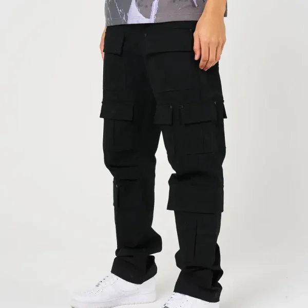 Amicci Terron Black Cotton Twill Pants (6)