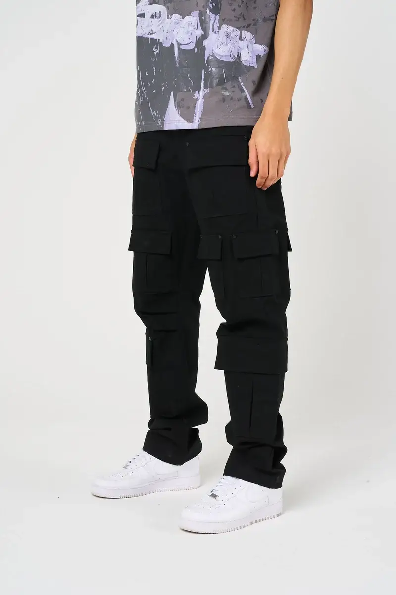 Amicci Terron Black Cotton Twill Pants (6)