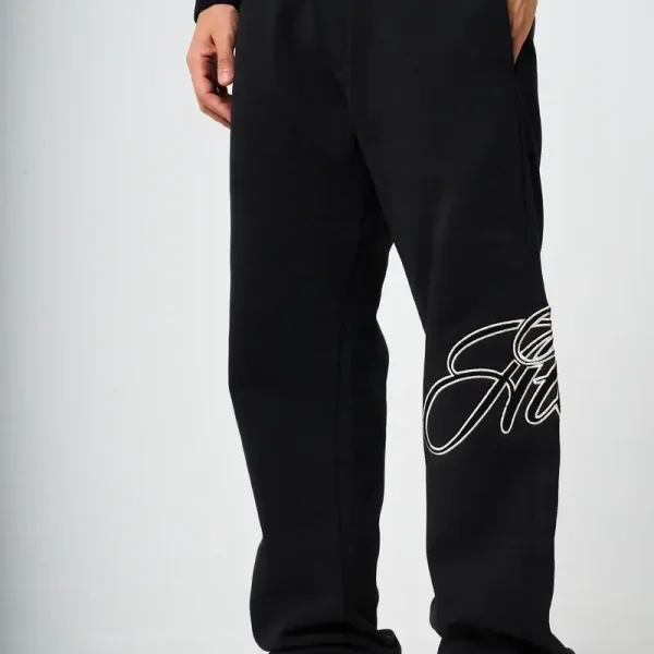 Amicci Torino Black Embroidery Tracksuit (4)