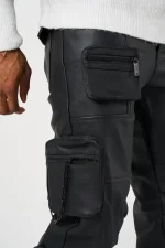 Amicci Valenci Leather Cargo Pants (3)