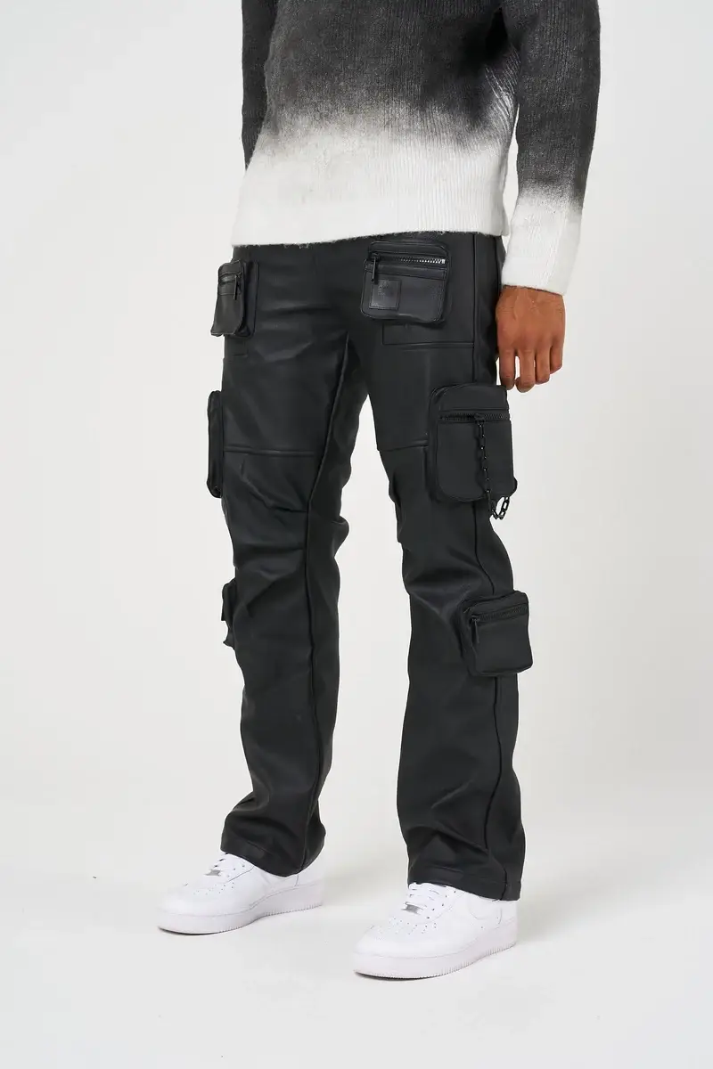 Amicci Valenci Leather Cargo Pants (6)