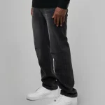 Amicci Weston Black Straight Fit Jean (1)