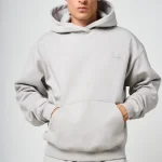 Doakes Grey Embroidery Logo Hoodie (1)