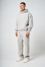 Doakes Grey Embroidery Logo Hoodie (2)