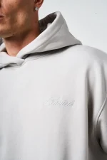 Doakes Grey Embroidery Logo Hoodie (3)