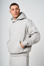 Doakes Grey Embroidery Logo Hoodie (4)