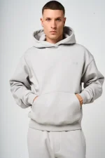 Doakes Grey Embroidery Logo Hoodie (6)