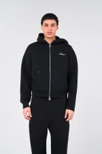 amicci atelier black scuba hoodie (5)