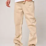 amicci maranello beige flare jean (1)