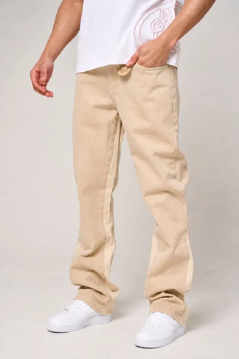 amicci maranello beige flare jean (6)