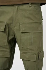 amicci terron khaki cotton twill pants (2)
