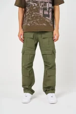 amicci terron khaki cotton twill pants (4)
